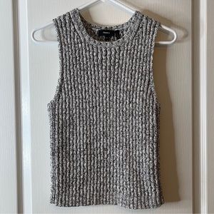 Theory Malda Meridian Textured Sleeveless Sweater Medium